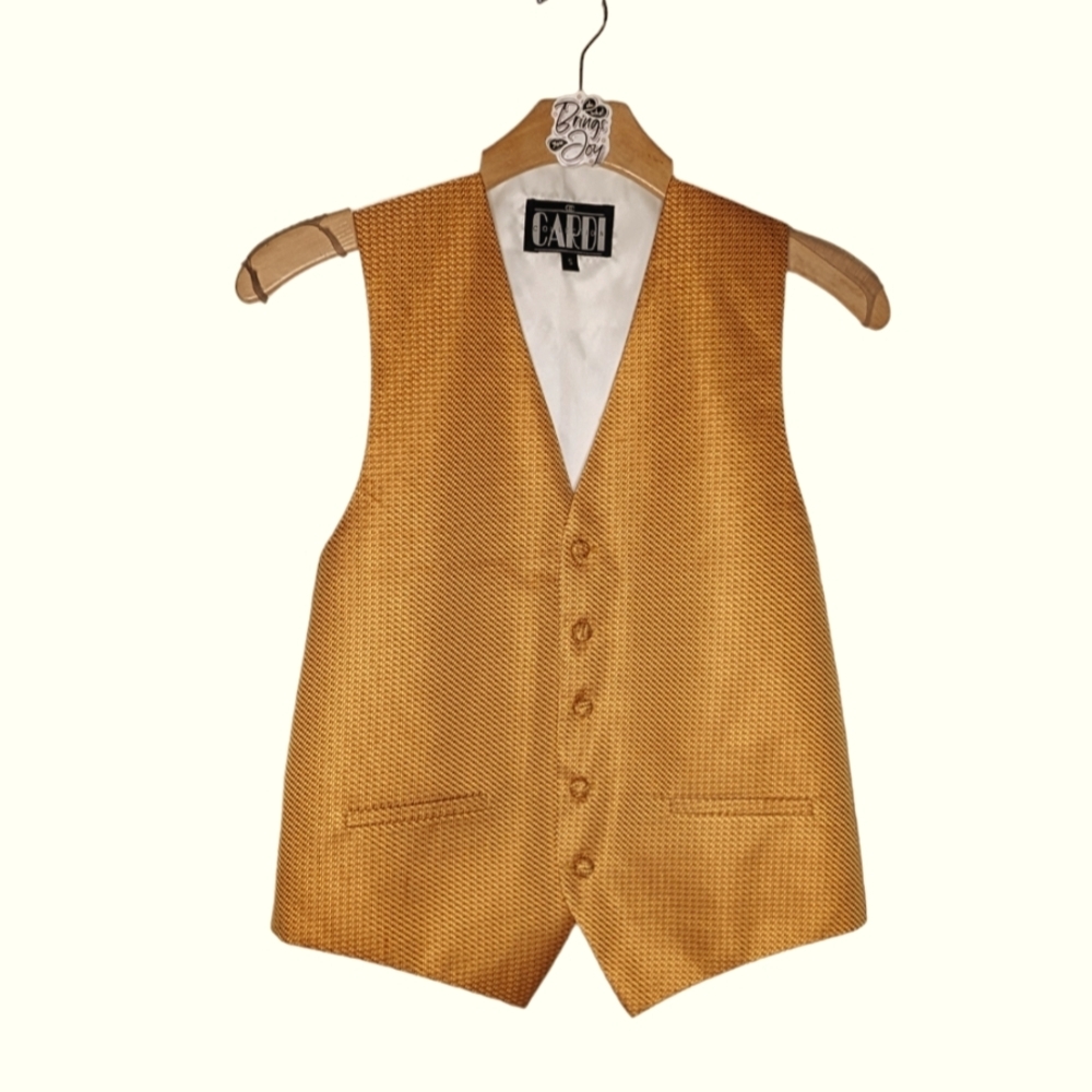 CARDI Collection formal wear gold vest